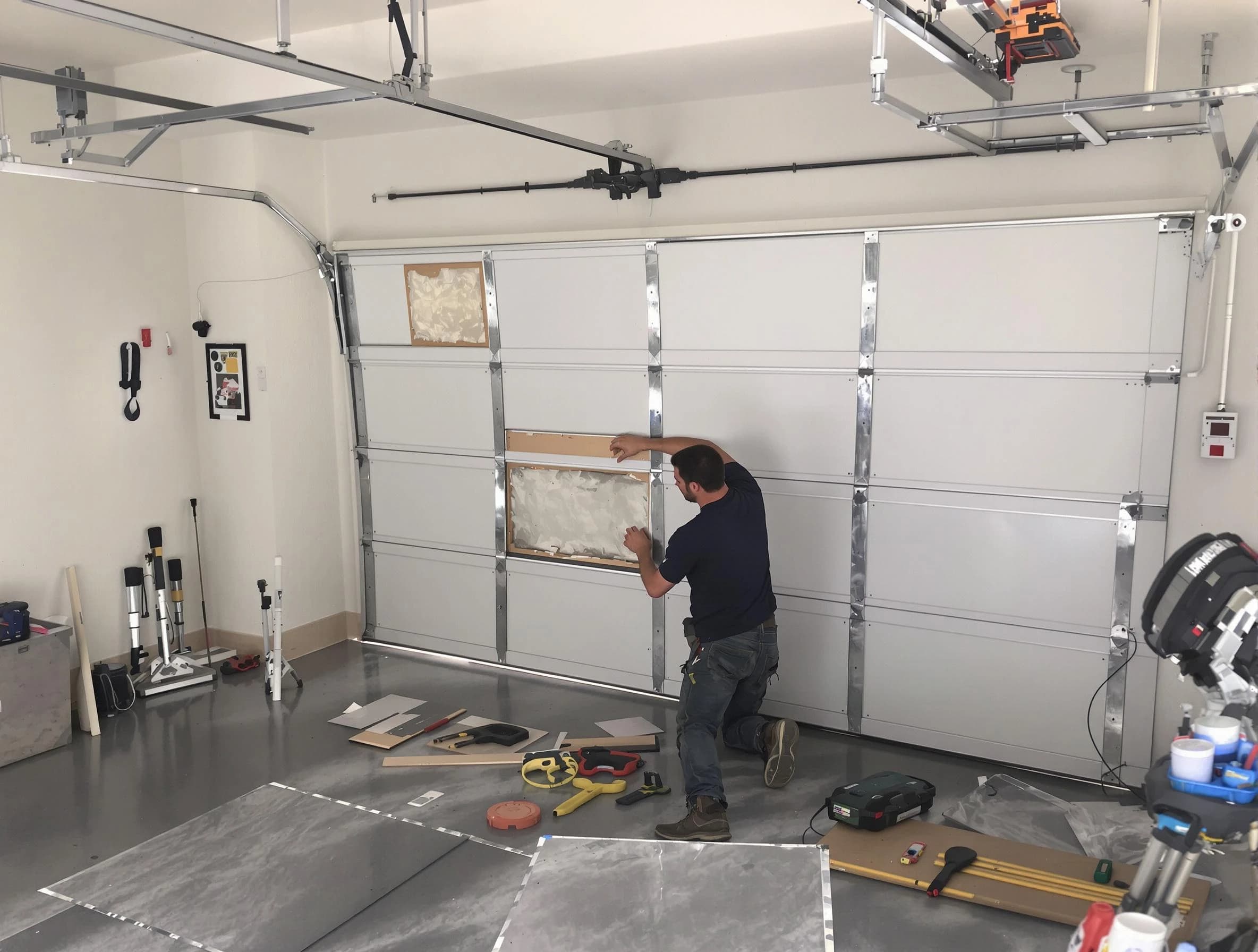Garage Door Panel Repair in Port Charlotte