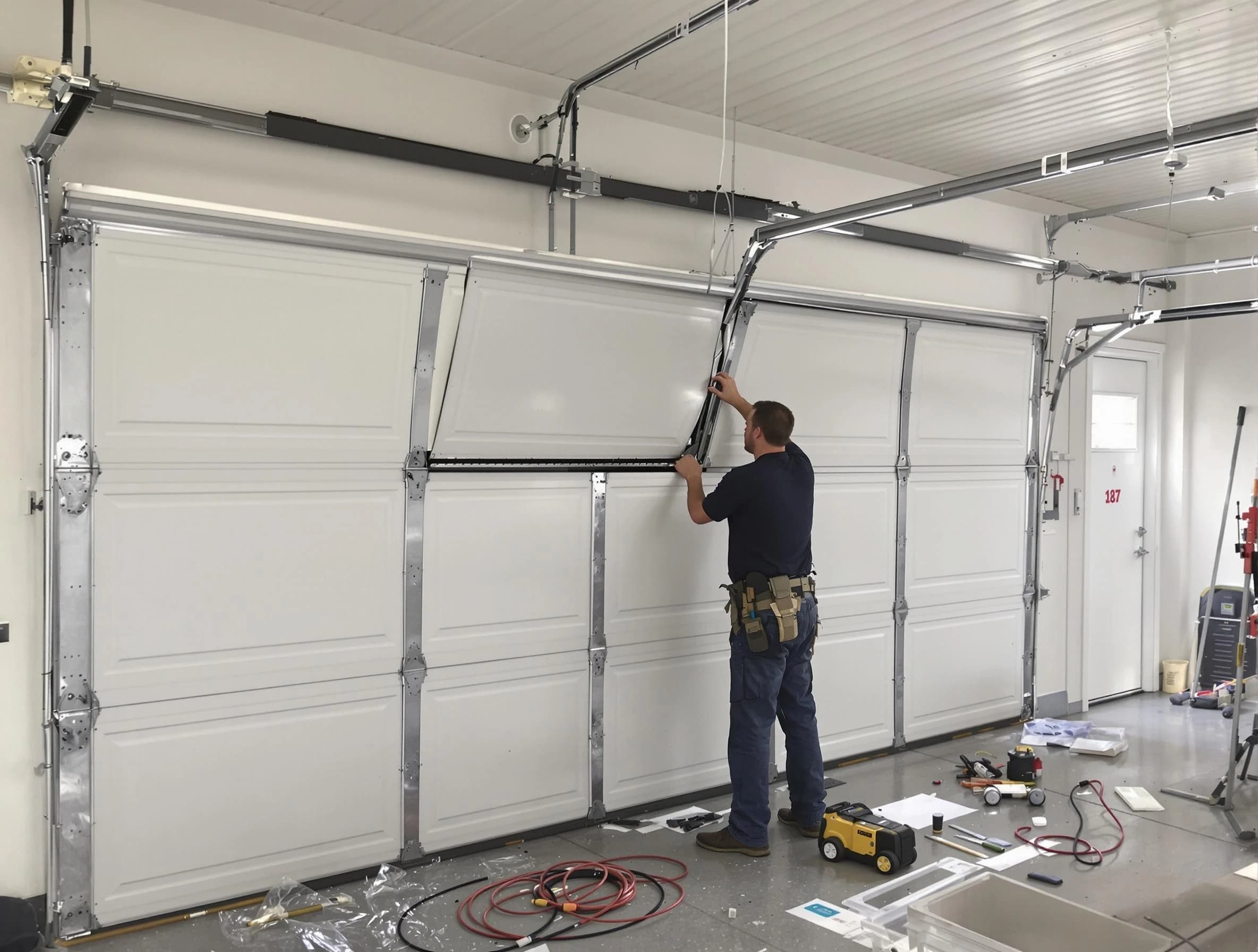 Garage Door Section Replacement in Port Charlotte